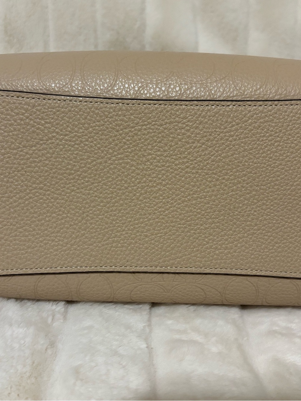 NWT Coach Rowan Leather Satchel and Card Case Wallet Set - Oat - Picture 5 of 15